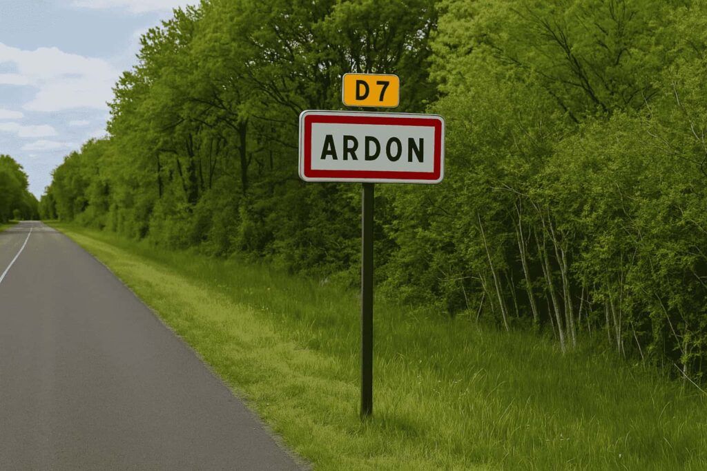 Estimation maison Ardon (45160) en 2025 | Guide fiable Panneau d’entrée d’Ardon (45160), Portes de Sologne – estimation et immobilier local