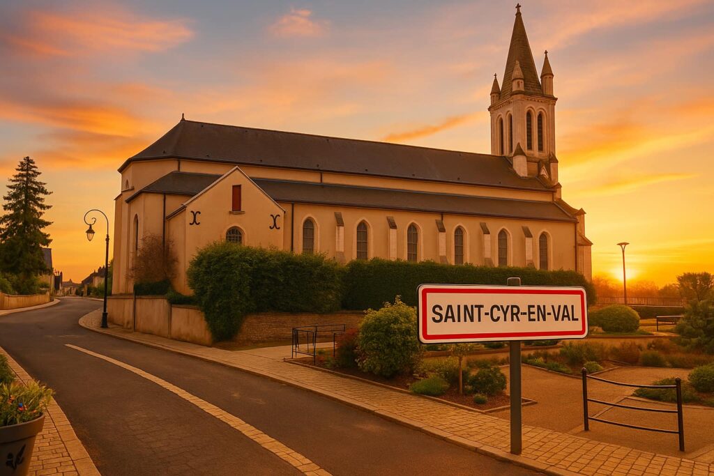 Prix au m2 à Saint-Cyr-en-Val - loiret coucher soleil centre village