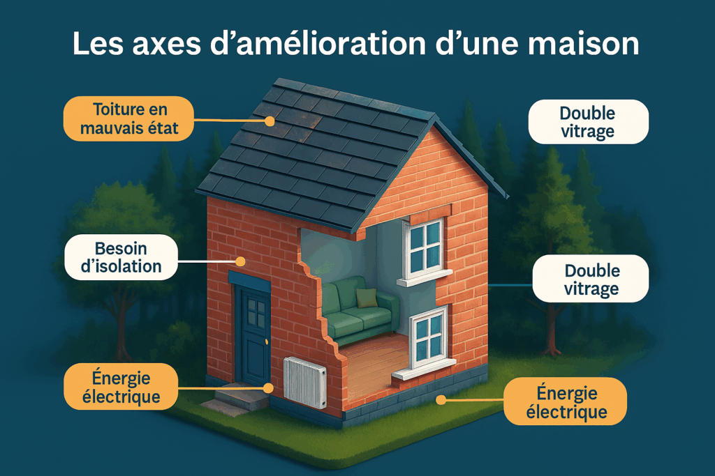 maison 3d elements a renover immobilier Loiret